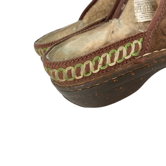 UGG Suede Mules Clogs Shoes Womens Size 8 Uggs Kohala Mule Brown Slide On Casual - Picture 9 of 16